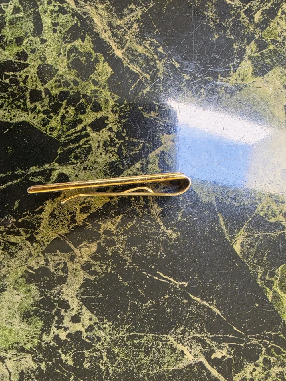 Money Clip Two Tone. 'I'd Rather Be...'